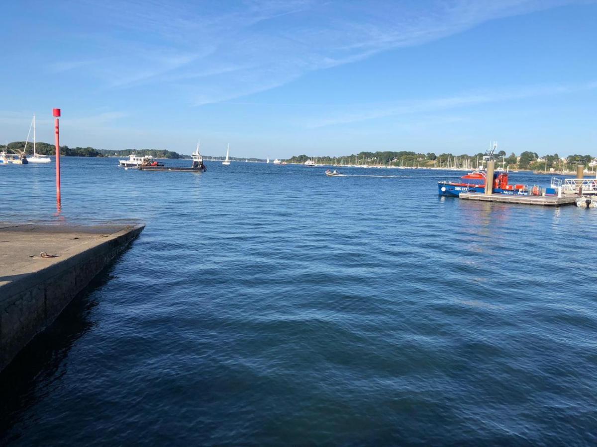 Maison Vue Mer Dans Le Golfe Du Morbihan Baden Exteriér fotografie